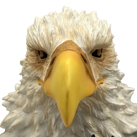Vintage Bald Eagle Bust & Flying Eagle RARE Statue Collectible Wildlife Decor - Picture 2 of 9